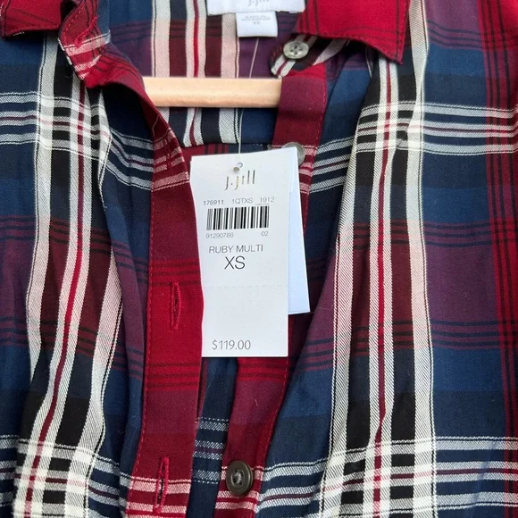 J Jill Plaid Short Dress - XS - Picture 2 of 5